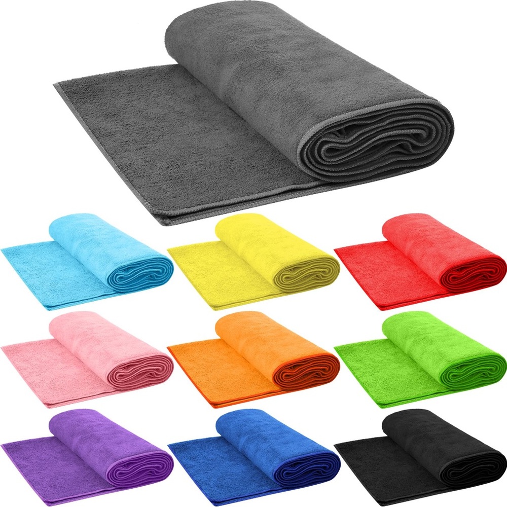 Large Colorful Microfiber Towel in Pink (New)